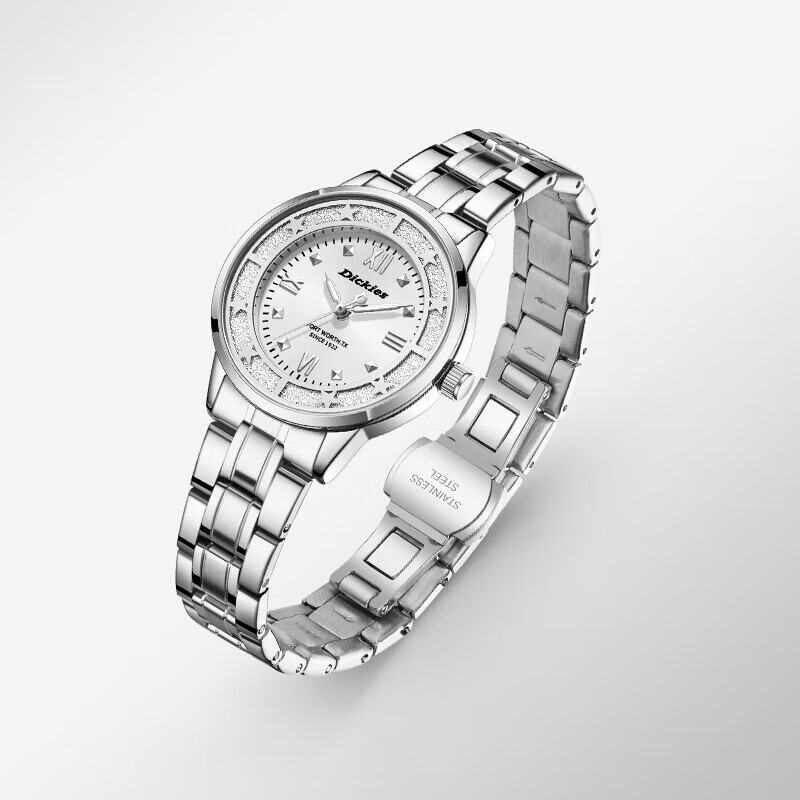Dickies Women's Student Light Luxury Niche Premium Quartz Watch, Birthday Gift, 2026 New Model CL-669 White
