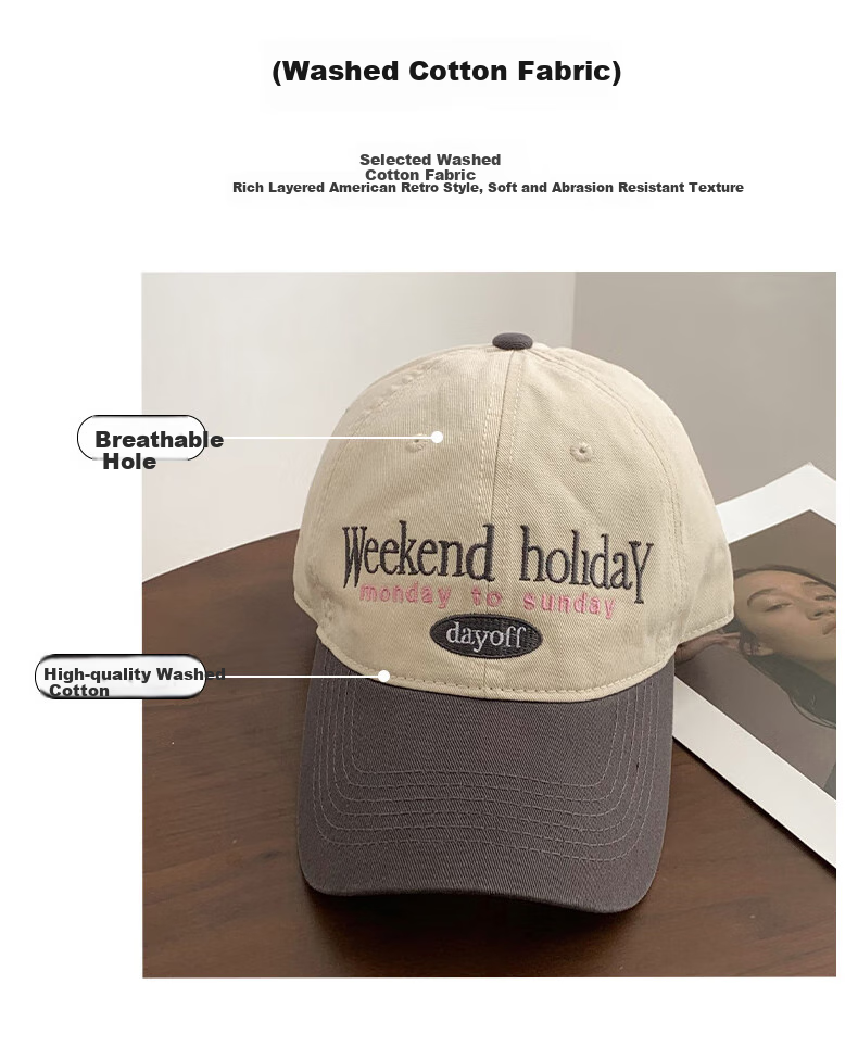 TUCANO Baseball Cap for Men And Women, Spring And Summer Sun Protection Hat, Trendy Versatile Visor Cap with Embroidery, Cotton Sun Hat 6