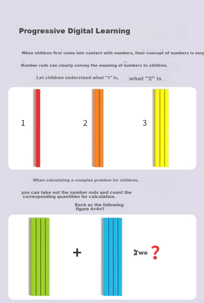 Fuhaier Solid Wood Square Counting Sticks, 100 Pieces, First Grade Arithmetic Counting Tool, Kindergarten Math Wooden Sticks, Addition And Subtractio 3