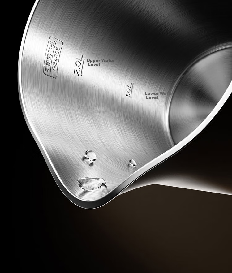 Mijia Xiaomi Constant Temperature Electric Kettle 3Pro, 316L Mother And Baby Grade Stainless Steel Household Water Boiler, Automatic Power-Off And Heat Preservation Integrated, 2L Large Capacity 4