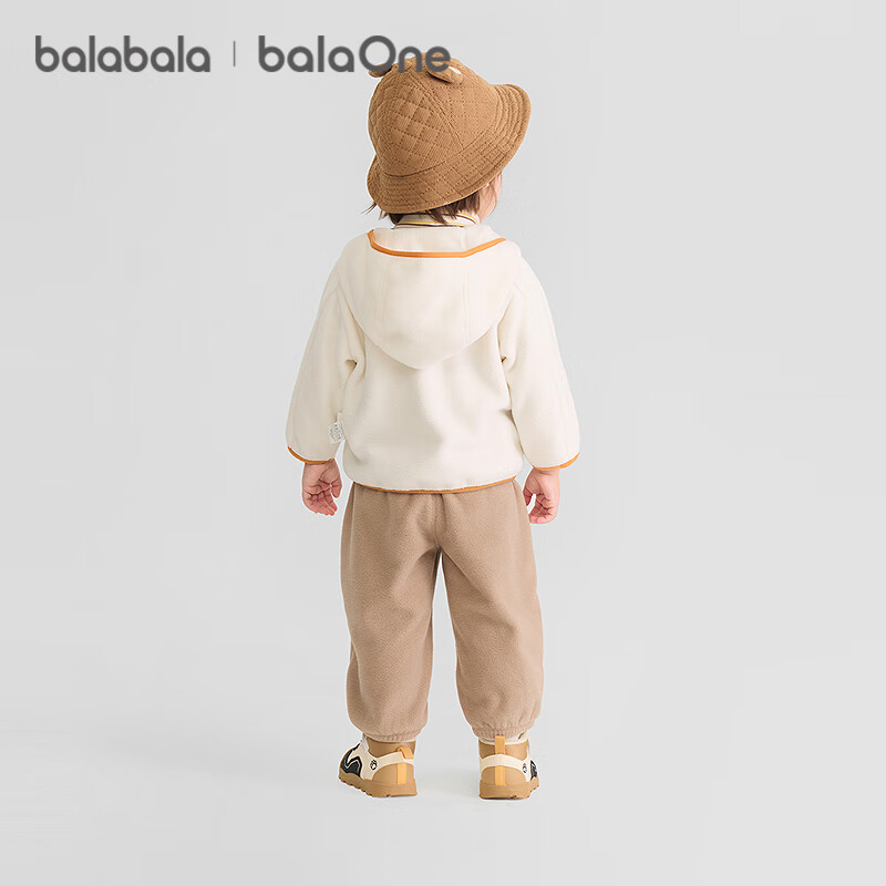 Balabala Kids Fleece Two-Piece Set for Boys and Girls 2025 Autumn Winter Anti-Static Cute Children's Clothing 208425104203
