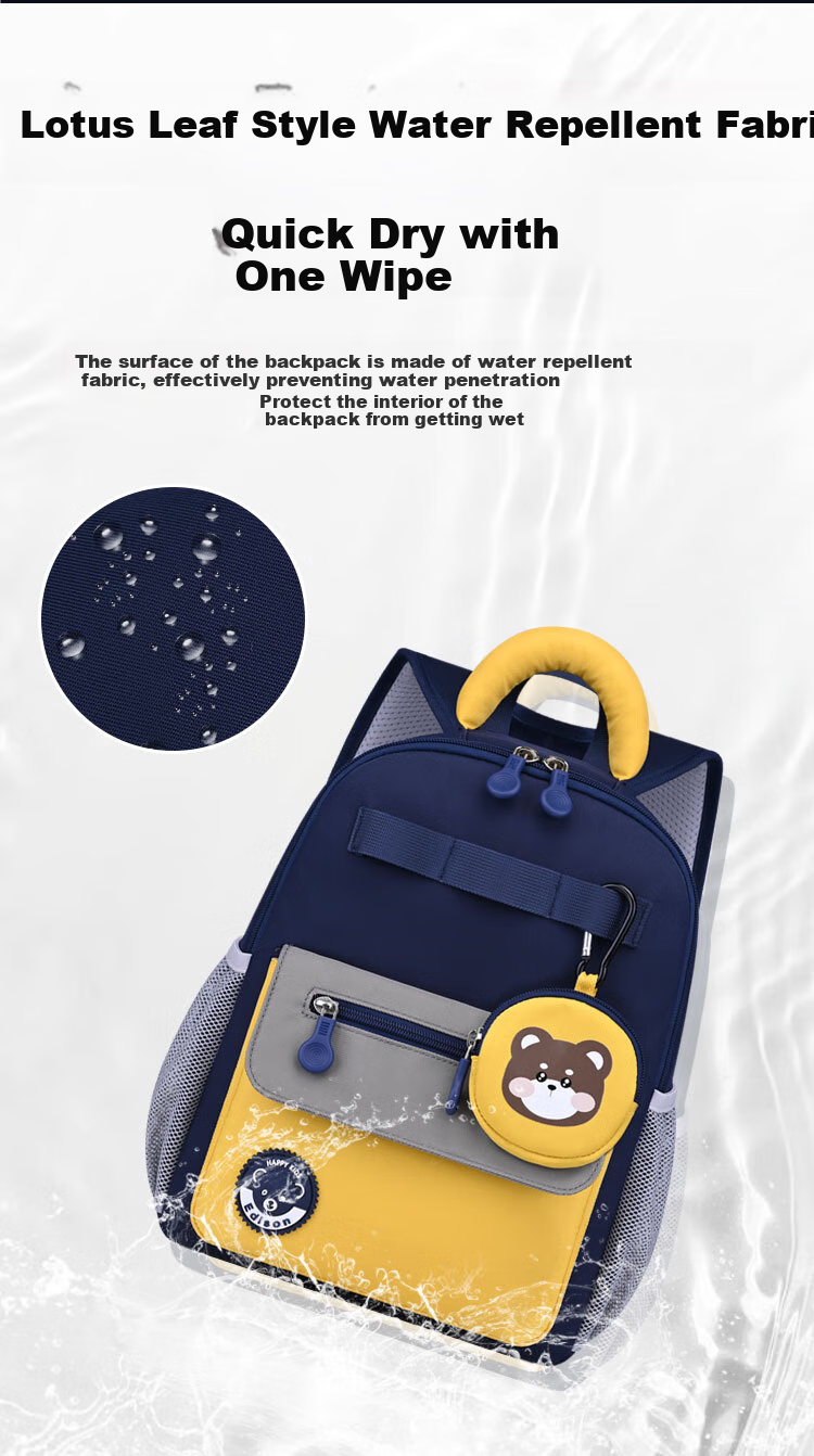 Edison Kindergarten Backpack for Preschoolers, Elementary School Students, Children's Outdoor Study And Travel, Small Backpack 2428-1 15