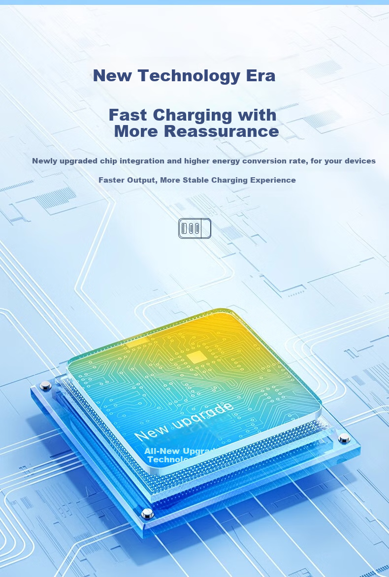 Nengshi 300W Multi-Port Charger with Digital Display, Type-C Fast Charging PD Compatible with Apple, Huawei, Xiaomi, Vivo, Honor, OPPO Phones, Universal Multi-Port Smart Plug USB Android Black 7