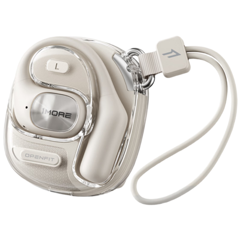 1MORE S10AI Open-Ear Bluetooth Headphones, Non-In Sports Gaming Call Noise-Cancelling Translation Earphones, Jay Chou Style, White