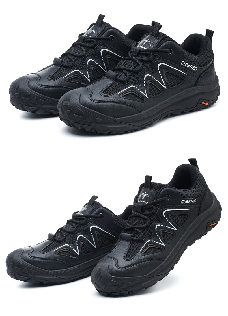 Chichengniao Men's Safety Work Shoes Steel Toe Anti-Smash and Puncture Resistant Soft Sole Lightweight Comfortable Breathable Durable Work Shoes [Anti-Smash and Puncture] Wear-Resistant Model 2553 Bla 9