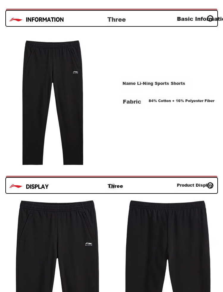 LI-NING Women's Breathable Comfortable Sports Sweatpants Slim Fit Casual Outdoor Fitness Classic Straight Leg Trousers 5