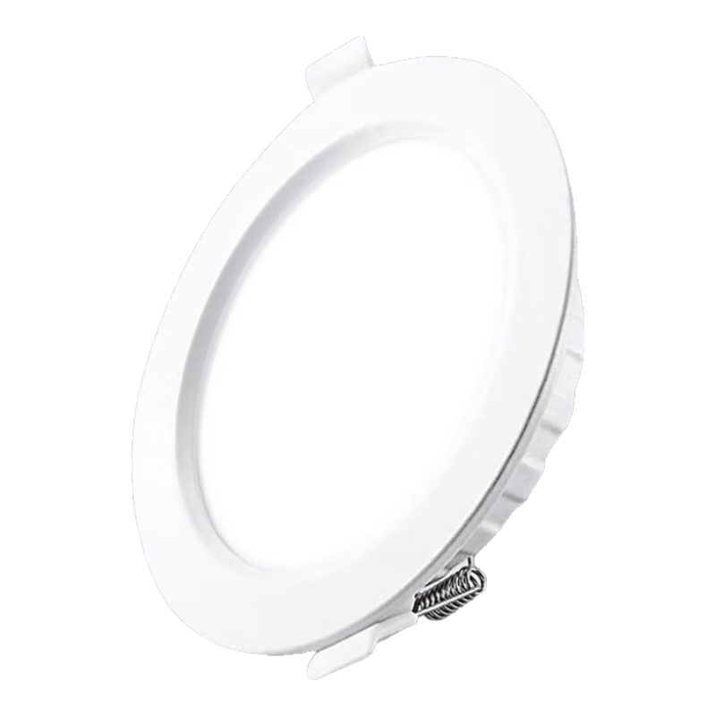 Biuyum LED Ultra-thin Downlight 12W 4-inch Recessed Ceiling Corridor Ceiling Light White Light 6000K Cutout 115-120mm