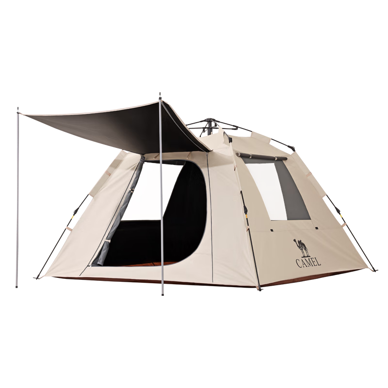 CAMEL Tent Outdoor Camping Portable Foldable Quick-Open 3-4 Person Rainproof Picnic Sunshade Shelter