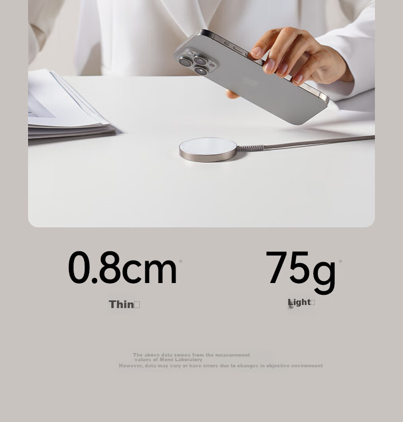 MOMAX [Compatible with IPhone 18] Wireless Charger MagSafe Magnetic Fast Charging, True 15W Apple IPhone 17/16/15 Pro Max Phone Earphones Desktop Charger 8