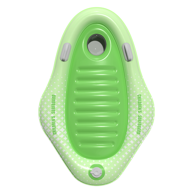 Adandyish Inflatable Floating Air Mattress Water Surfboard Sand Bed Water Play Board Children's Toy Built-in Press Inflation Far Sailing Green