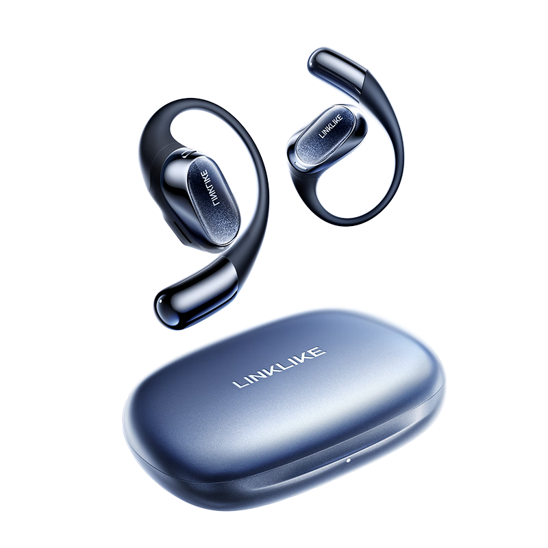 Linklike [100% Positive Reviews Recommended] Bluetooth Headphones, Ear-Hook Bone Conduction Concept Wireless Earphones, Open-Style Sports Earphones, Running Professional Headphones, Bluetooth Ear-Friendly Top Te