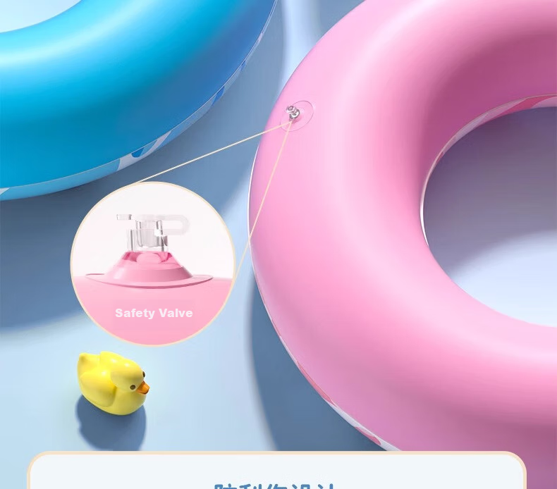 Li-Ning Swimming Ring, Thickened Anti-Rollover Design for Children Over 3 Years Old, Life-Saving Ring, Kids' Water Equipment, Floating Aid 18