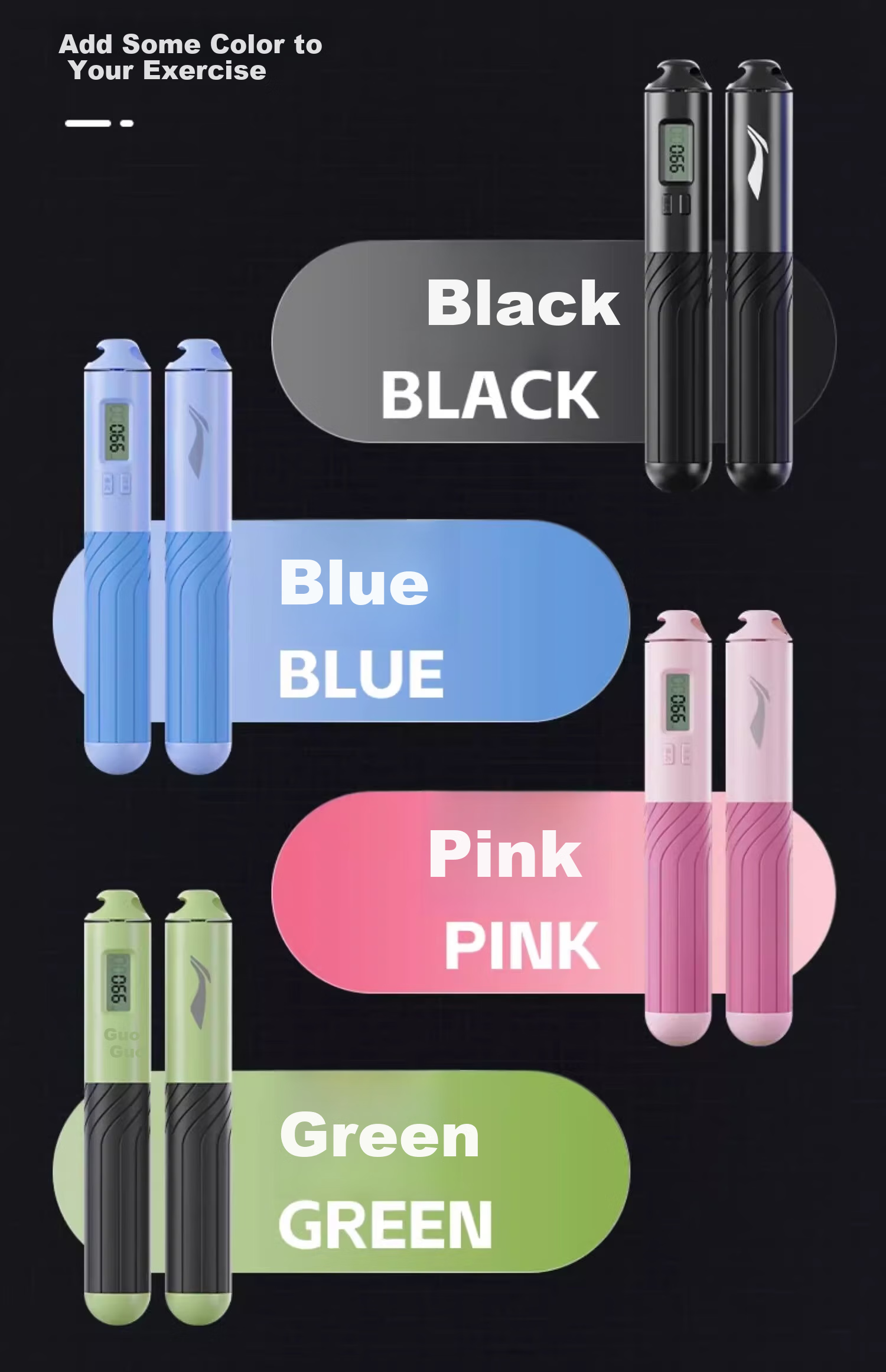 Li-Ning Counting Jump Rope for Adults, Children And Middle School Students, Specialized for Physical Education Exam Speed Test, Steel Wire Professional Weight Loss Rope 27