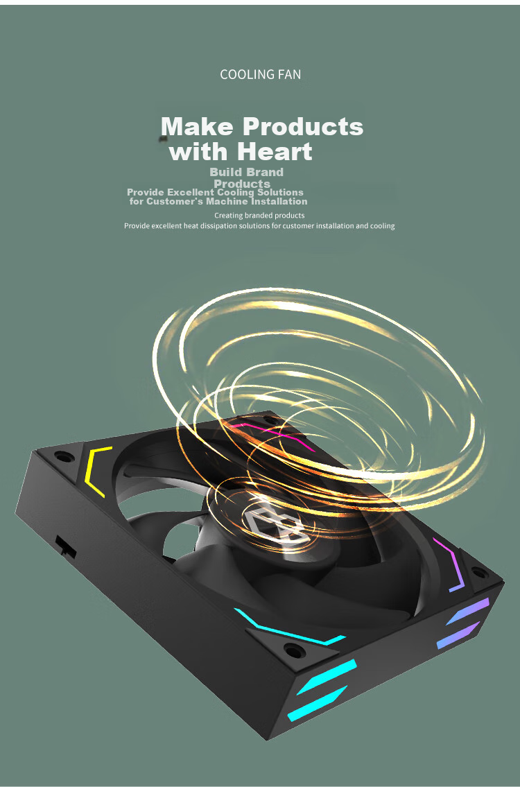PADO Jidongli X1 High-Performance/Black Reverse Case Fan Cooler/PWM Intelligent Temperature Control/ARGB Light Synchronization/Low Noise 12cm 3