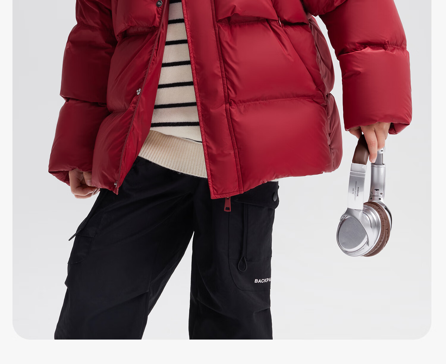 Zuo Xi Boys' Winter Down Jacket New Warm Children's Three-Proof Hooded Puffer Coat Red 140 New Year Outfit 36