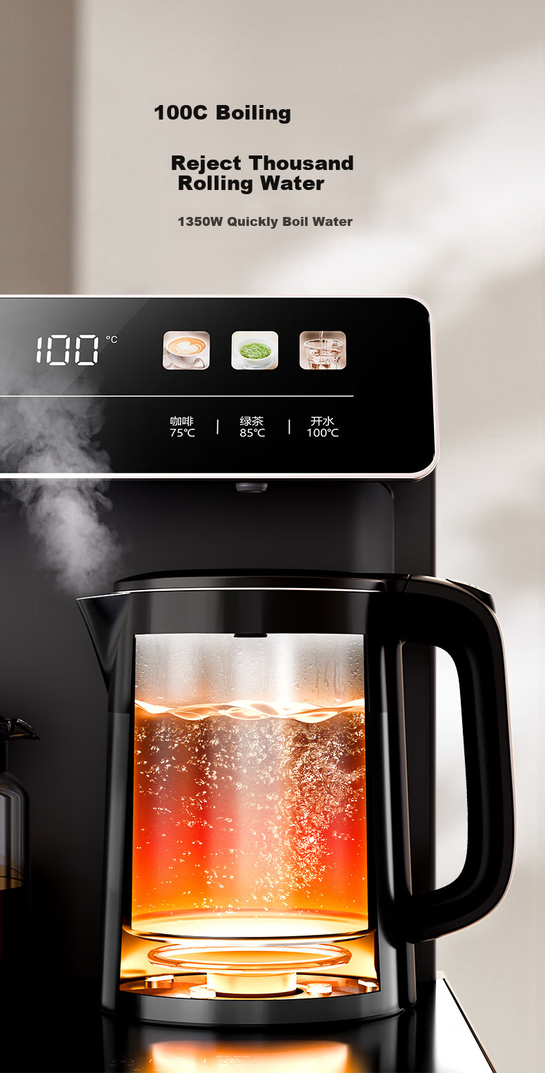 TRULIVA Tea Bar Machine, Home Multi-Functional Office Standing Water Dispenser, Bottom-Loading Water Tank, Fully Automatic Tea Bar Cabinet, High-End Living Room Use, Cooling And Heating Dual-Purpose, 2026 New Model 9