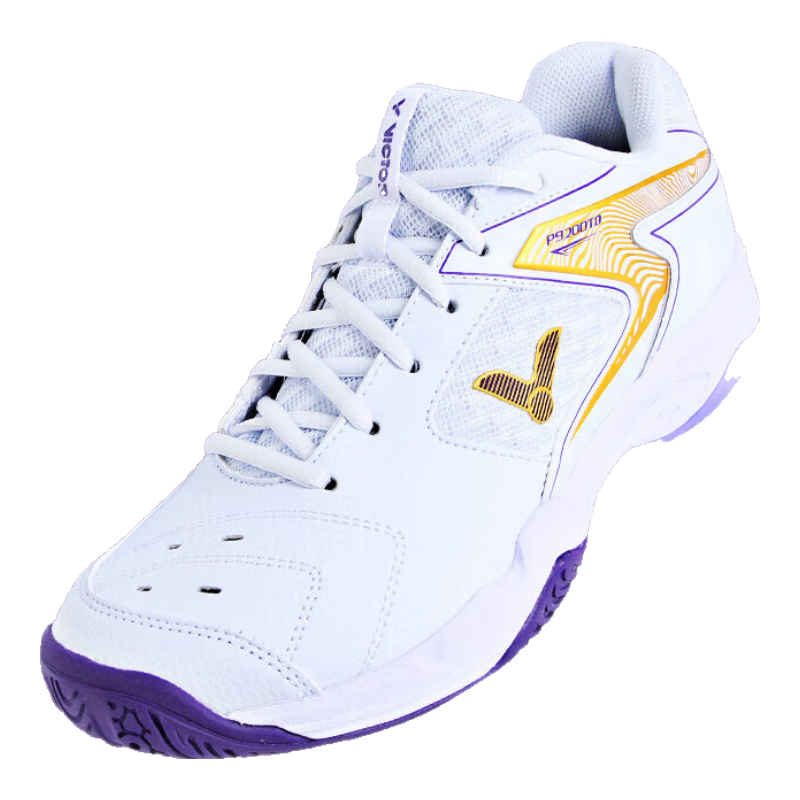 VICTOR Badminton Shoes for Men And Women P9200TD High-Elasticity Stable Sports Shoes White And Purple Size 43