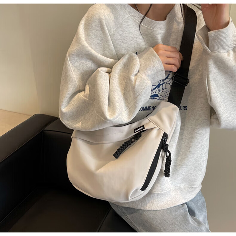Huili Crossbody Bag for Women, Large Capacity, Korean-Style Simple Ins Trendy Versatile Casual Commuter Dumpling Bag Shoulder Bag 8