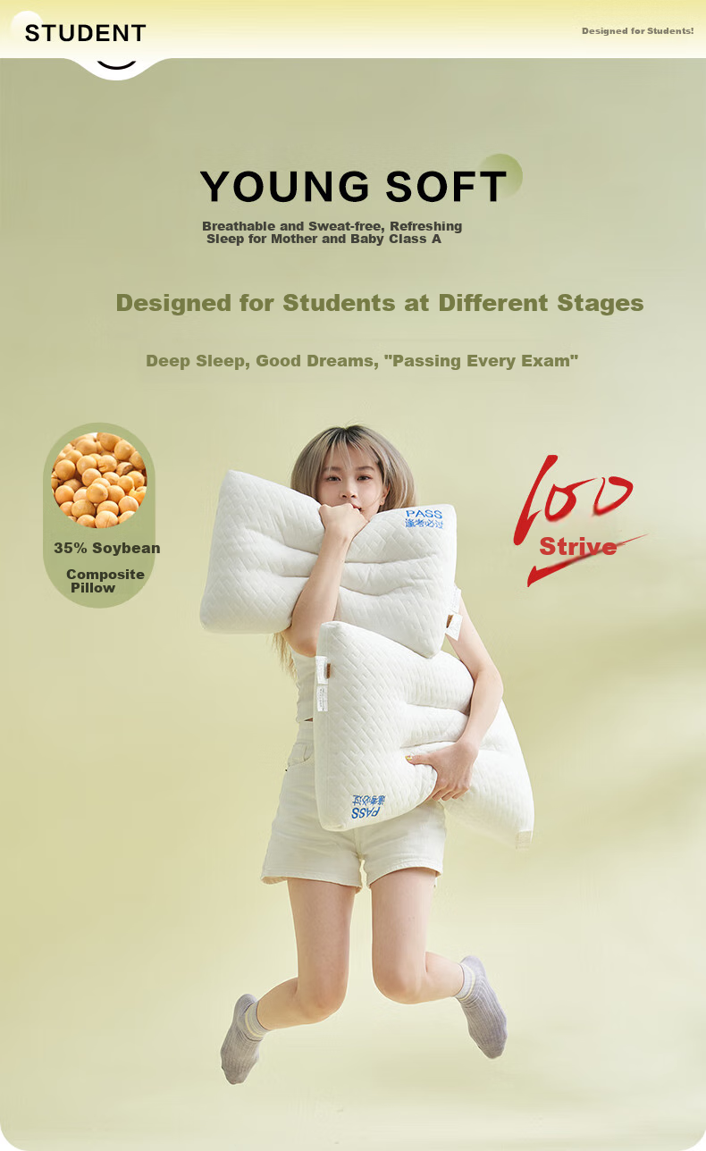 BEYOND Home Textile Student Dormitory Pillow Core, Breathable And Soft Children's Pillow Core, Student Pillow, Single Pack, Shuxiang 48*74cm 1