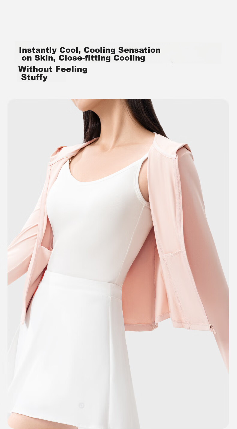 Xiaoyehezi [Guan Xiaotong's Choice] Hooded Sun Protection Jacket for Women, UV-Resistant Summer New Ice Silk Sun Protection Coat 6