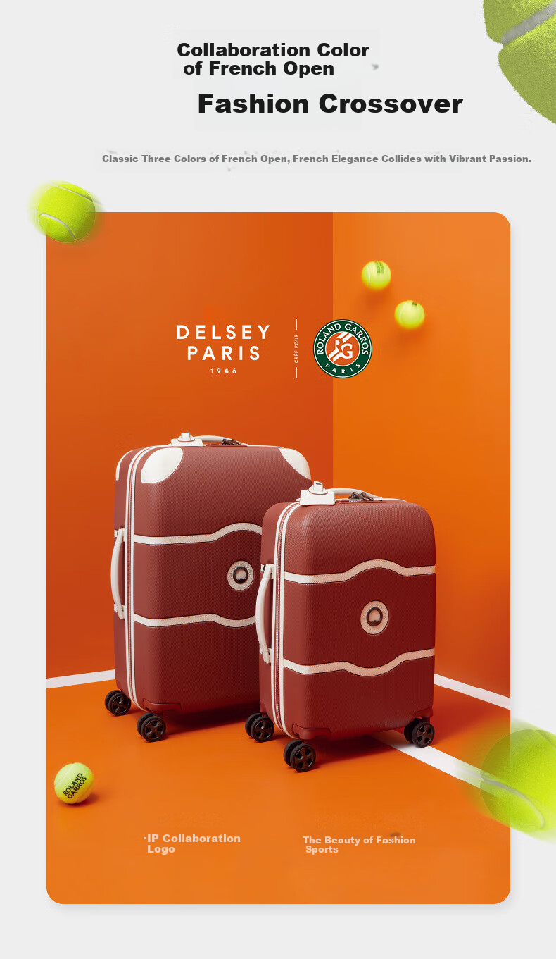 DELSEY French Luggage, Orchid Color, 24-Inch Large Capacity Suitcase with Password Lock, Business Travel Case 5
