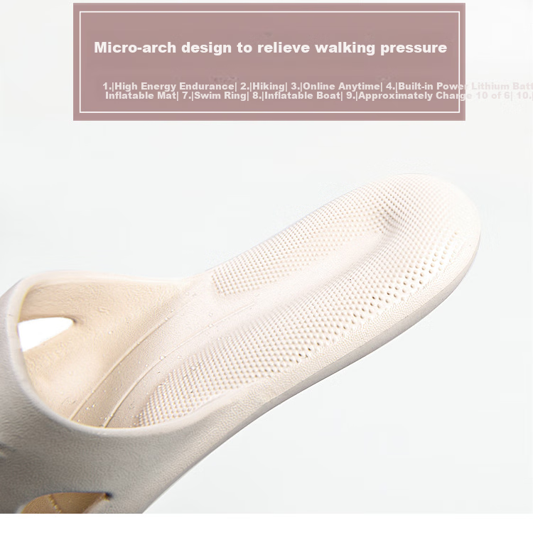 GUOLUOFEI Non-Slip Slippers for Elderly, Women, Pregnant Women, Indoor Use, Men's Bathroom Slippers for Summer, White, Size 41-42 7