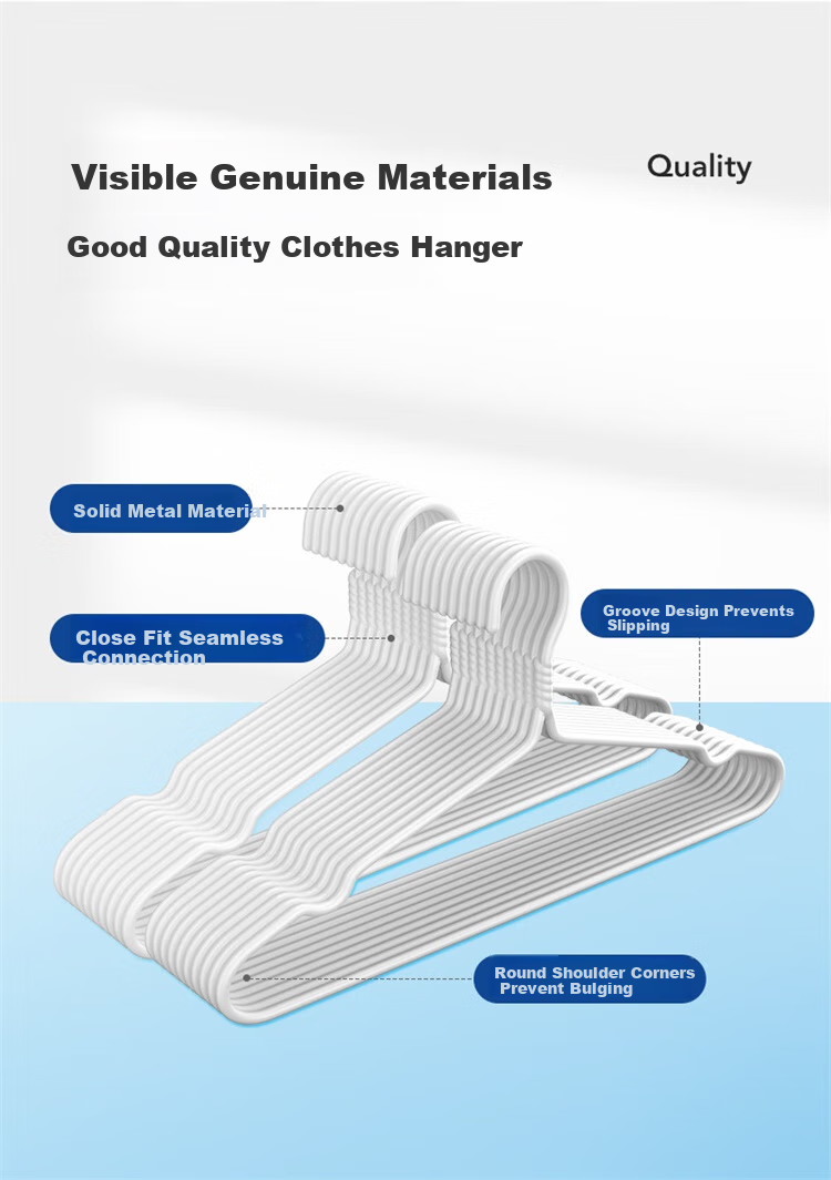 LYNN Clothes Hangers, Non-Slip And Traceless Garment Hangers for Students, Adults, Home Use, Dormitory, Thickened Large Size Drying Hangers, 10 Pieces 2