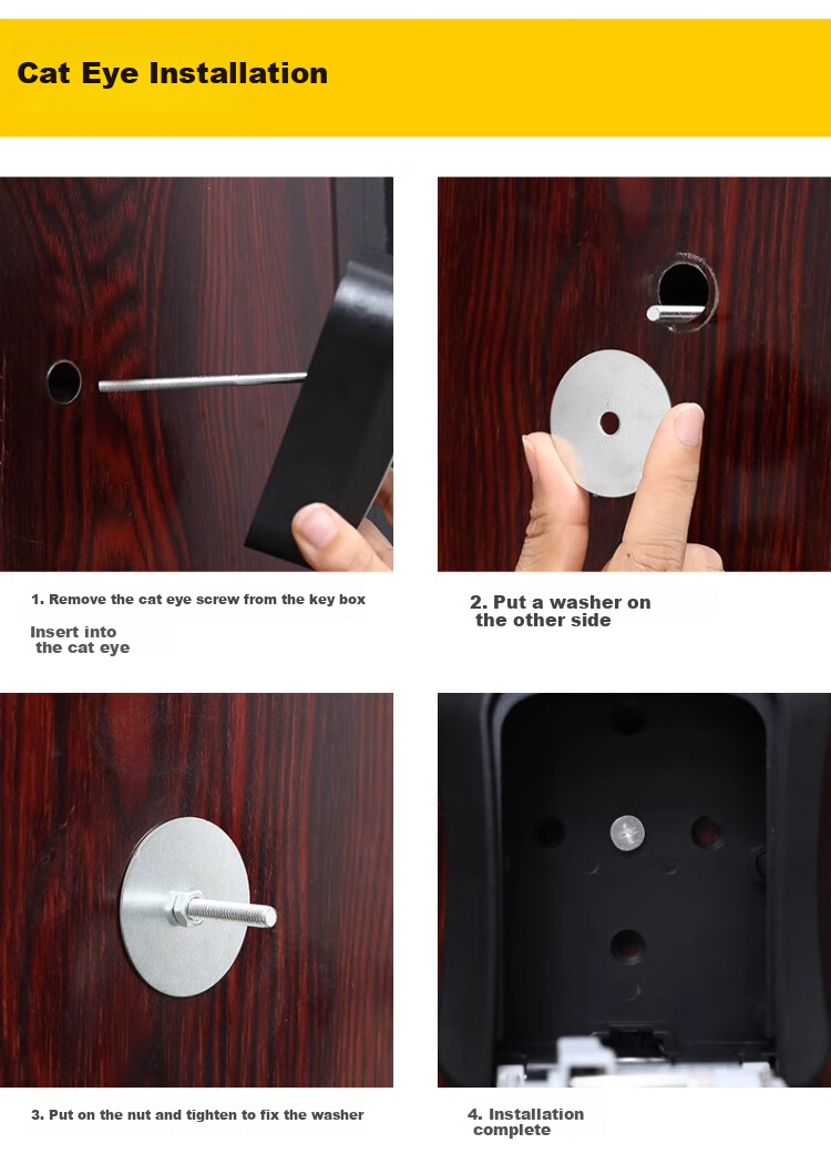 Shouli Password Box, Renovation Key Box, Metal Storage Box, Gate Construction Site Anti-Theft Key Box, Outdoor Wall-Mounted Anti-Smashing Gray 14