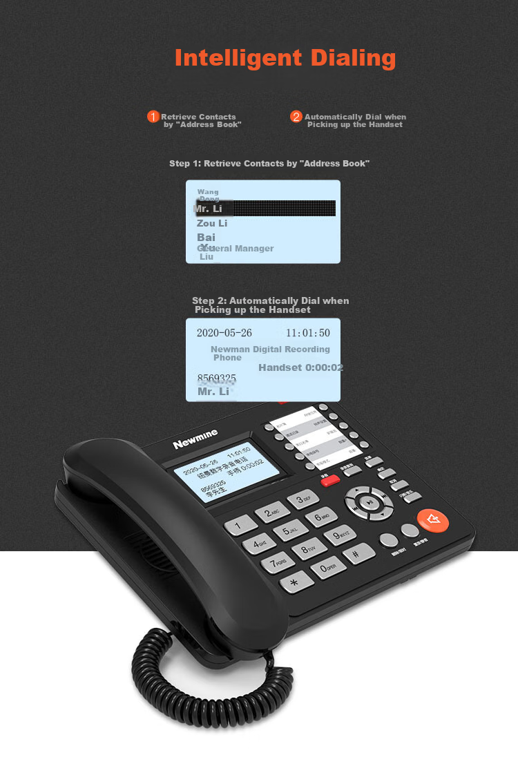 Newmine NM-LYH Single-Channel Recording Box USB Telephone Secretary Automatic Online Recording And Message Storage Customer Service Choice 2