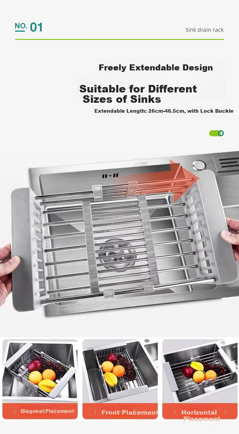 AOmeiyou Draining Dish Rack, Kitchen Fruit And Vegetable Drainer, Cutting Board And Chopstick Holder, Bowl And Plate Storage Rack, Large Capacity White 2