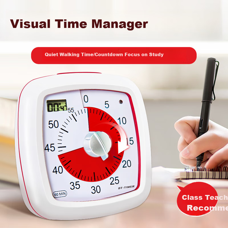 QT-TIMER Timer Time Management Tool, 2026 New Model, Counting Down Timer for Children And Primary School Students, Visualized Homework Alarm, Self-Discipline Aid, Birthday Gift for Boys
