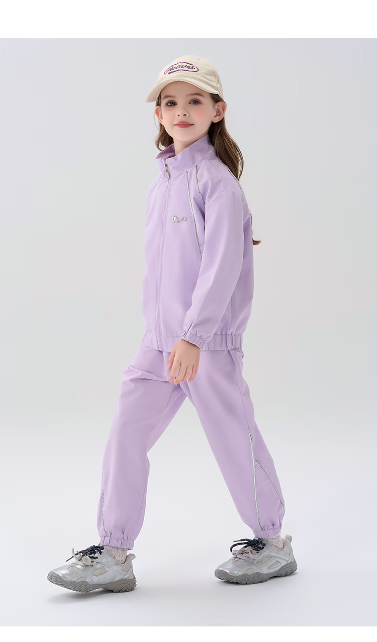 Disney Frozen Girls' Spring Autumn 2026 New Stylish Sports Cardigan Jacket and Pants Two-Piece Set 4