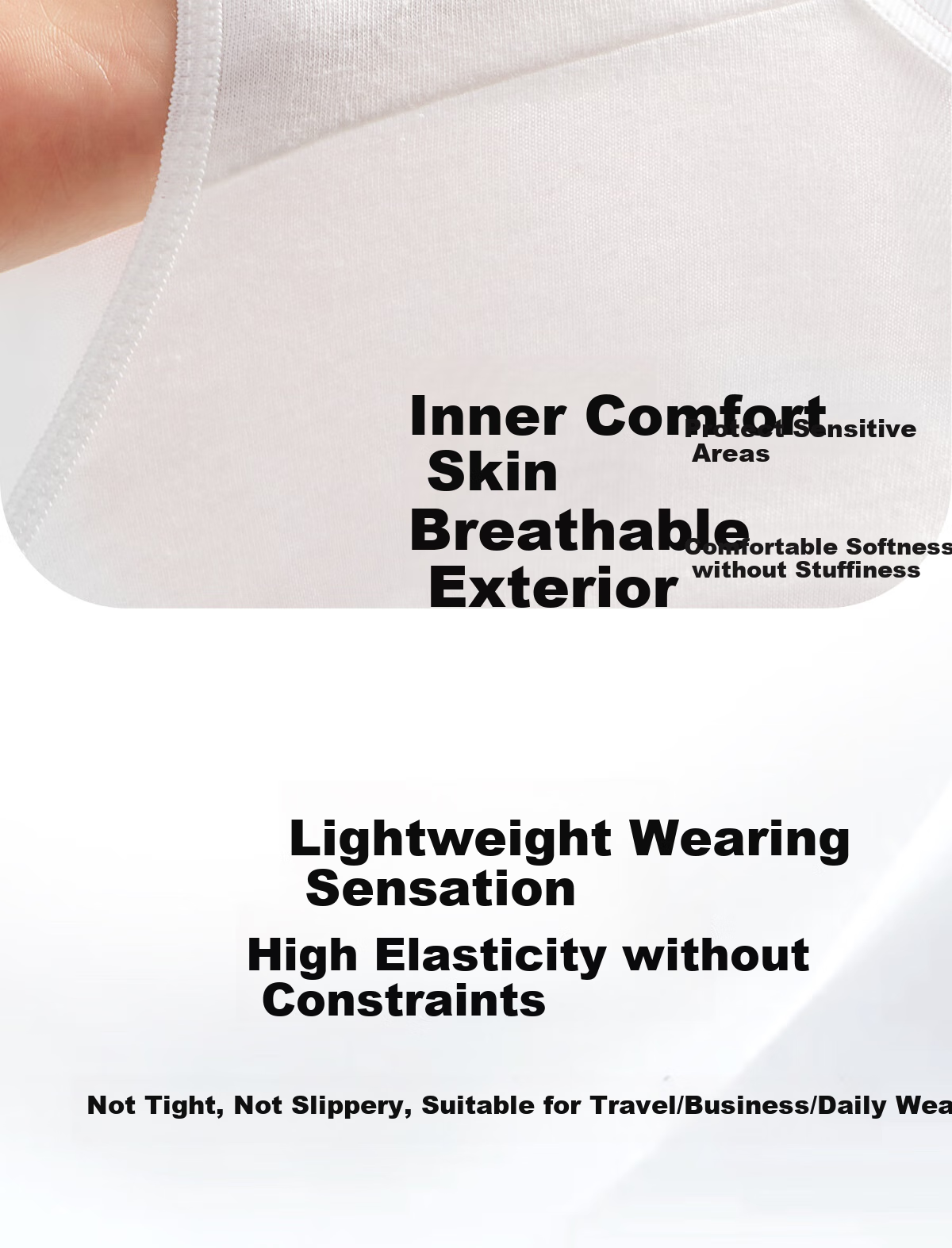 Ankexin Pure Cotton Disposable Underwear for Women, 100% Cotton, No-Wash, 15 Individually Wrapped, for Pregnant Women, Menstruation, Travel, Business Trips, XL Size 8