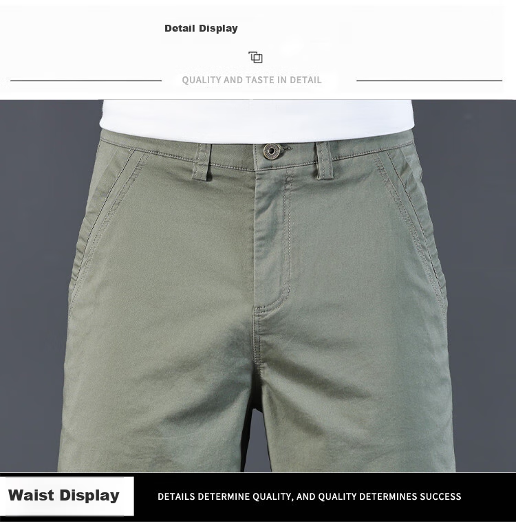 JEEP High-End Lightweight Five-Pocket Casual Shorts for Men, New Summer 2026 Business Loose Straight-Leg Mid-Length Pants for Me 25