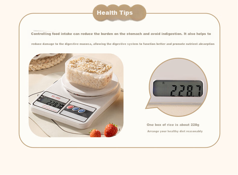CAIZHI Rice Storage Containers, Refrigerator Food Keepers, Storage Boxes, Lunch Boxes, Bento Boxes, Microwave-Safe, Set of 6, CZ6628 13
