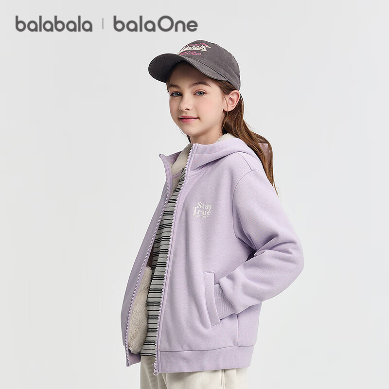 BALABALA Kids Children's Jacket Girls Boys Big Kids Top 2025 Winter Coral Fleece Thick Warm 208425105203