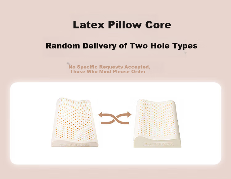 Jinxiangshu Thai Imported Latex Pillow, Cervical Pillow, Rubber Sleeping Pillow, Breathable Wave Pillow for Children And Teenagers, Ages 1-6 23