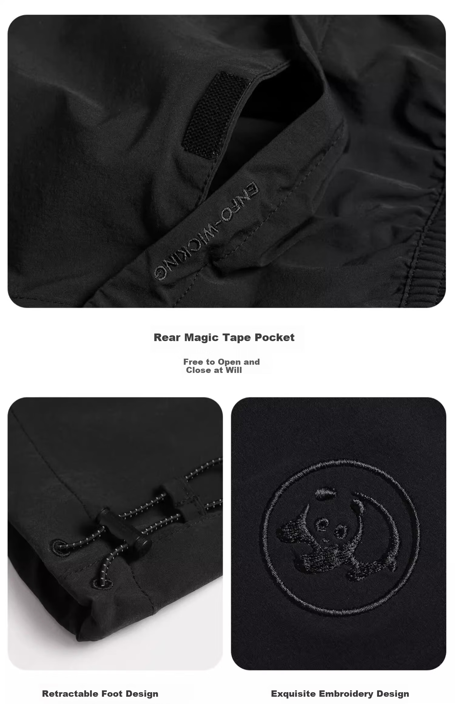 CAMEL Panda Outdoor Softshell Tactical Pants Quick-Dry Workwear Functional Pants Women Spring Summer Loose Casual Jogger Sun Protection Paratrooper Pants 16