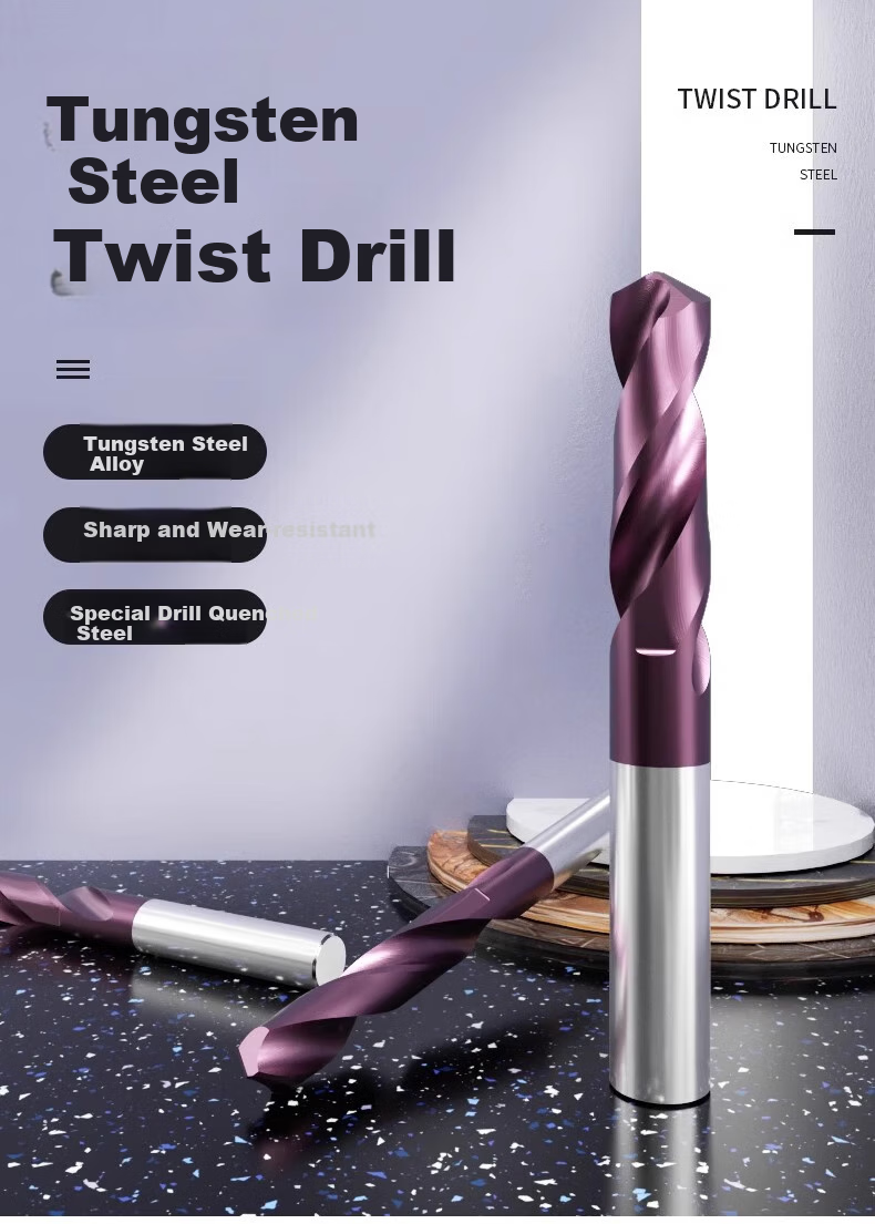 LiDiao Ultra-Hard 65-Degree Carbide Tungsten Steel Twist Drill Bit for Drilling Holes in Steel And Stainless Steel, Specialized Drill Bit 2