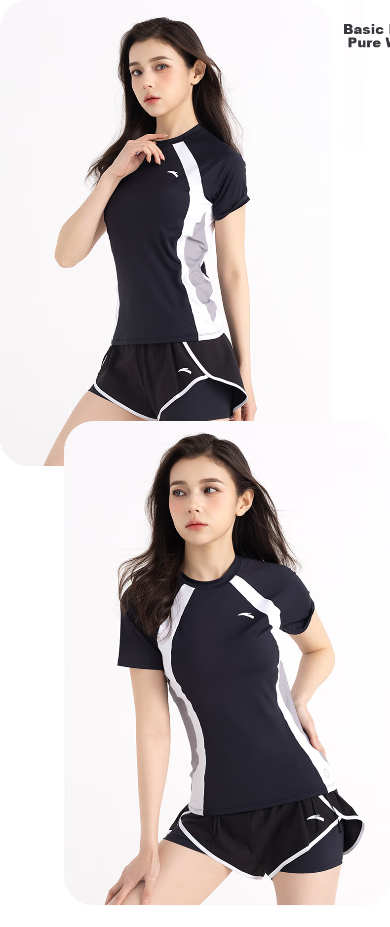 ANTA Slim Waist Swimsuit for Women, Two-Piece New Popular Style, Conservative, Slightly Chubby, Tummy-Covering, Hot Spring, Plus Size Swimwear M 9