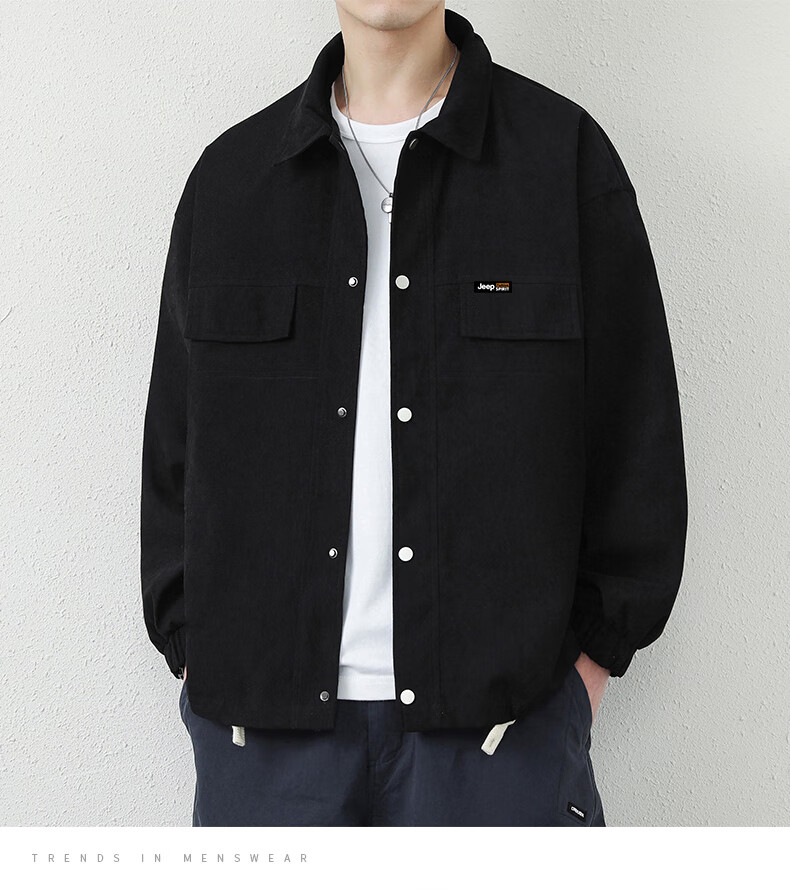 JEEP SPIRIT Men's Autumn Jacket Windbreaker Casual Men's Outerwear 4