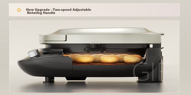 Midea Electric Griddle, Home Double-Sided Heating Grill Pancake Maker, Deep Frying Pan with Upper And Lower Plates for Easy Cleaning, Breakfast Machine, Barbecue Electric Griddle JKE3478 8
