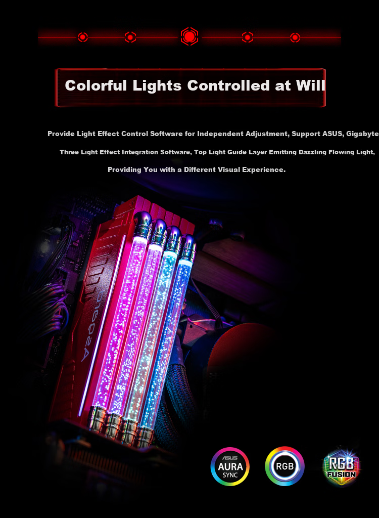 Asgard 16GB (8GB X 2) DDR4 3600 Desktop Memory Module, Valkyrie, RGB Light Bar, Premium Chips, CL18, Polar White 9