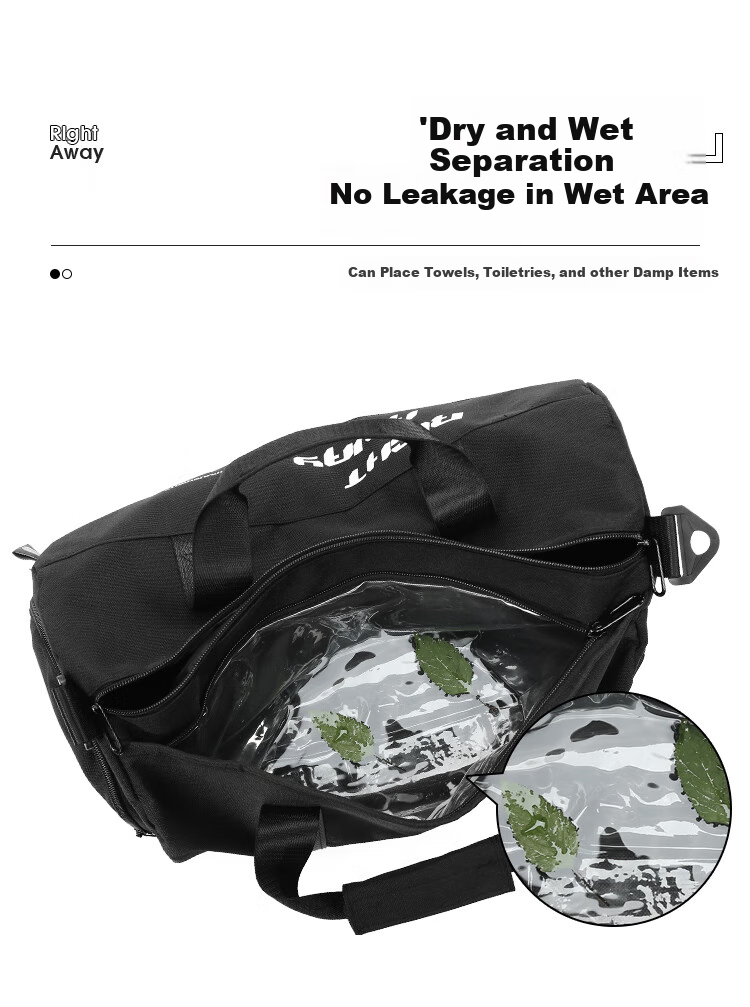Lehuolvxing Gym Bag with Wet And Dry Separation, Men's Swimming Sports Basketball Backpack, Training Badminton Travel Handheld Luggage Bag for Me 6