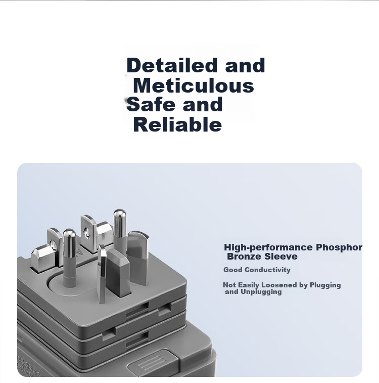 BULL USB Multi-Country Travel Adapter / World Travel Converter Plug, for Use in Foreign Countries And Some Regions, European Standard, American Standard, Australian Standard, British Standard GN-L09U without Switch 13