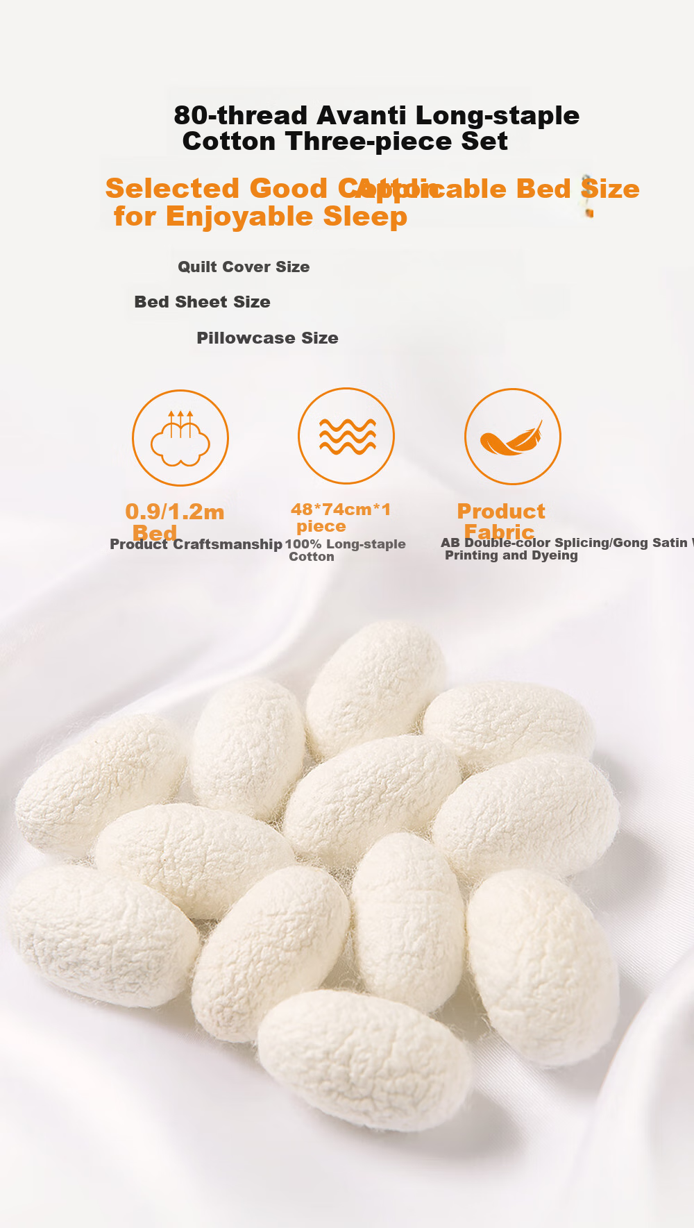 One's Member 100% Natural Silk Duvet, 60-Count Lanjing Tencel Fabric, Thin Quilt, Champagne Color, 150*210cm, Single Bed 2