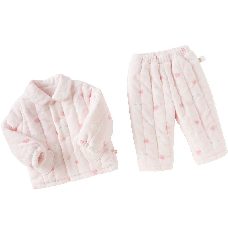 DAVE & BELLA Kids Plush Homewear Set Boys Winter Coral Fleece Pajamas Girls