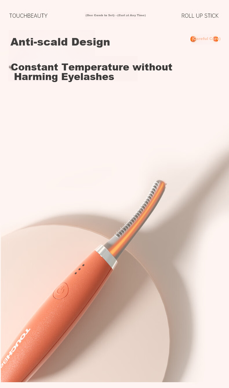 TOUCHBeauty Curling Mascara Curler 2.0 Electric Heating Mascara Curler for All Eye Shapes, Long-Lasting Shaping, Rechargeable Model, Holiday Gift 3
