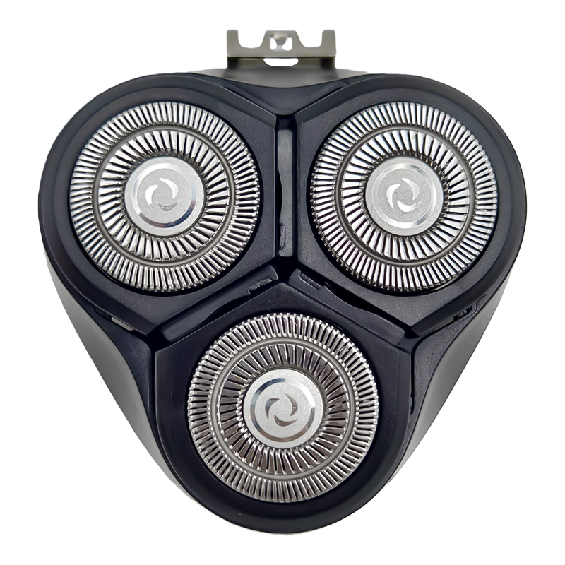 Dongnailun Replacement Shaver Head for Flyco FS372 Upper Part with Three Blades, Three Blade Nets, Blade Holder, and Head Cover