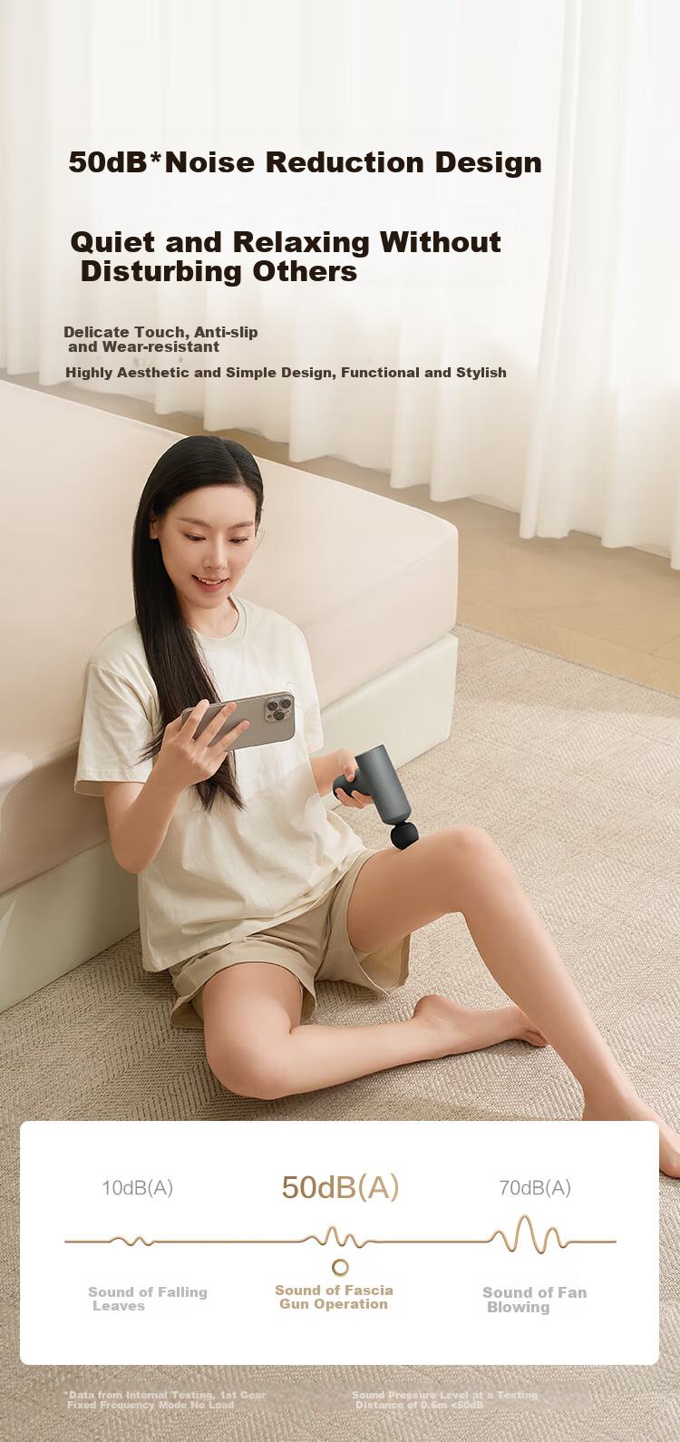 JD Original Mini Massage Gun SE2 AI Adjustable Deep Muscle Relaxation Fascia Massager for Waist, Legs And Whole Body Calf Massage Device Birthday Gift for Elders, Parents, Boyfriend, Girlfriend 13